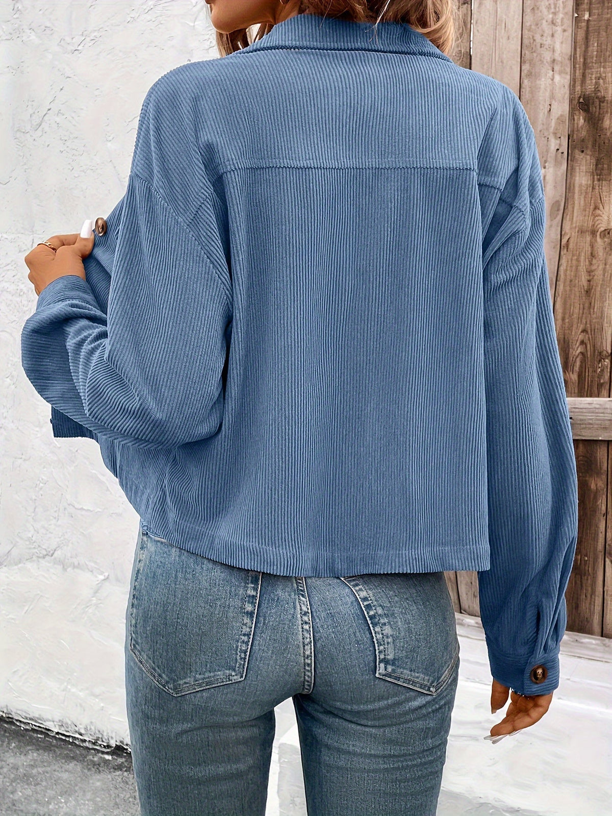 Nichola - Long-Sleeve Button-Up Jacket