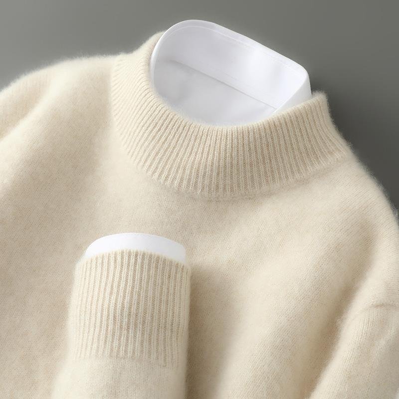 Silvia - Cream Cashmere Blend Sweater
