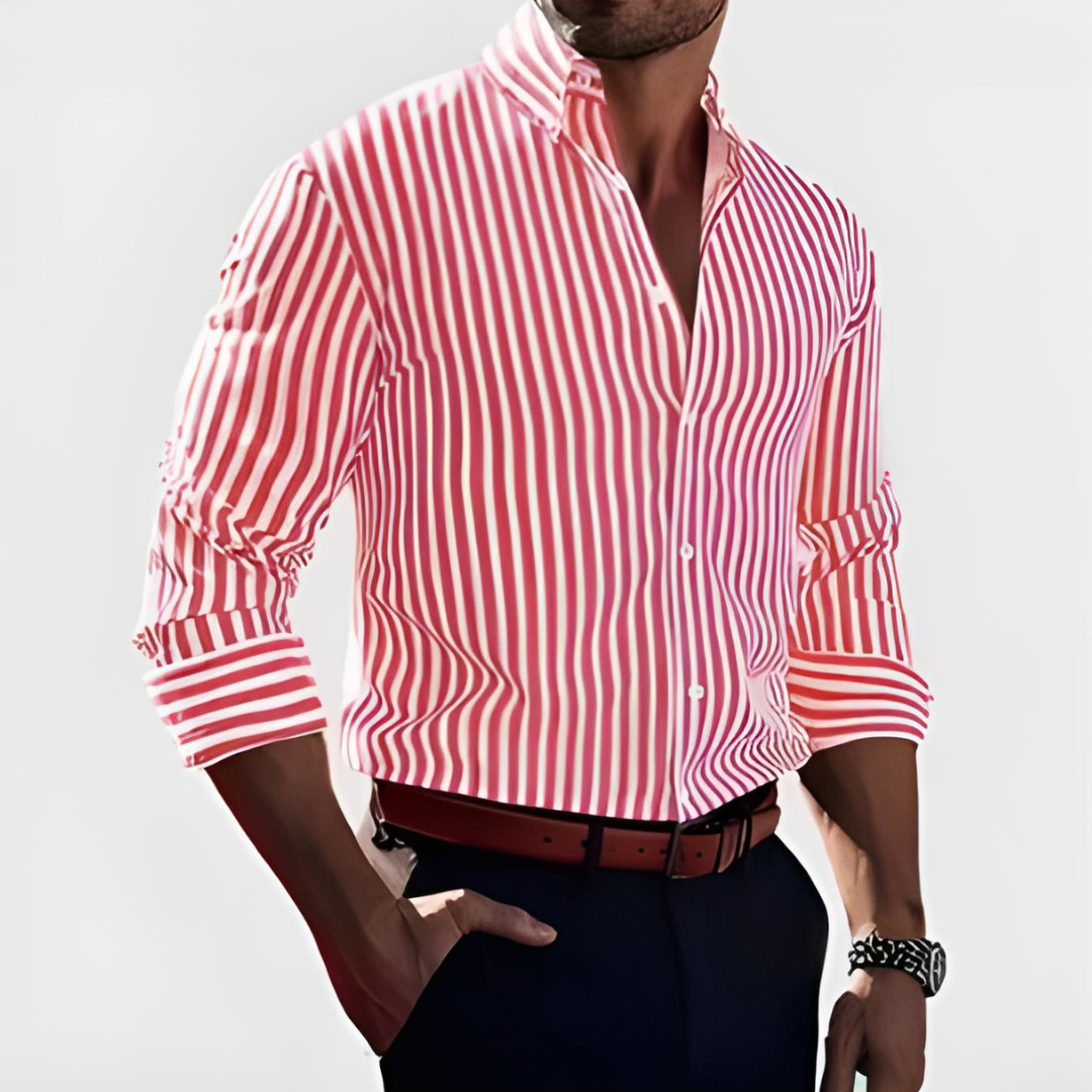 Dylan - Men's Striped Slim-Fit Shirt