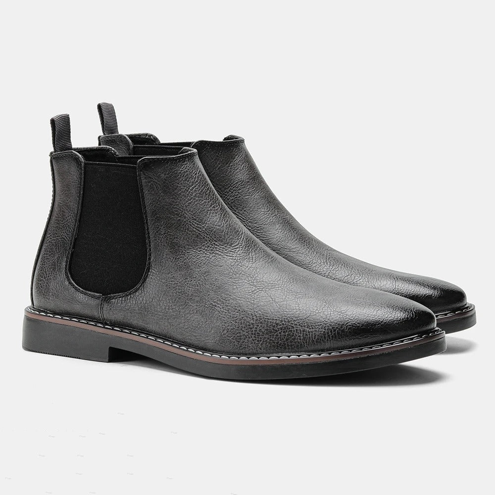 Wayne - Men's Leather Chelsea Boots