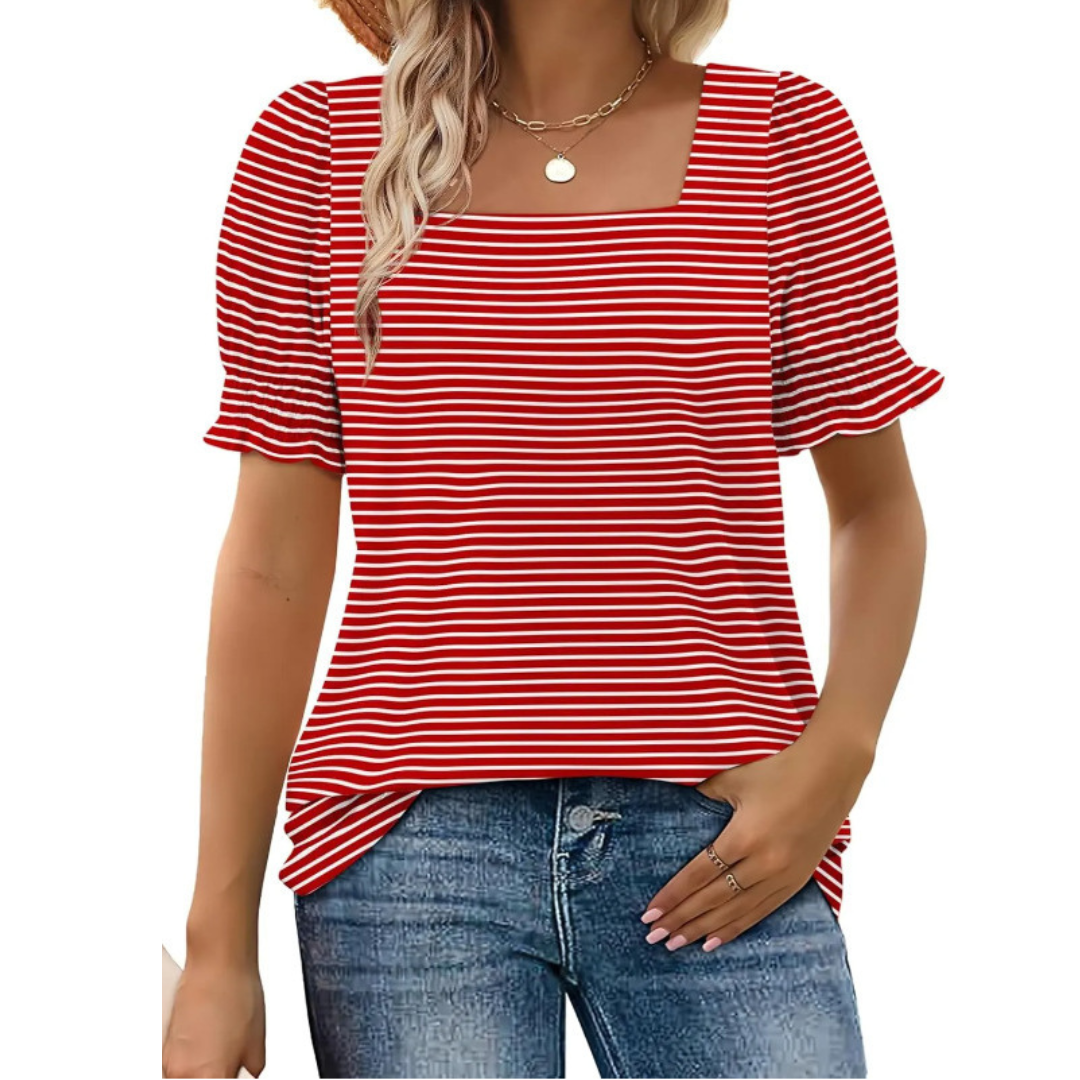 Josephine - Ruffle-Sleeve Summer Top