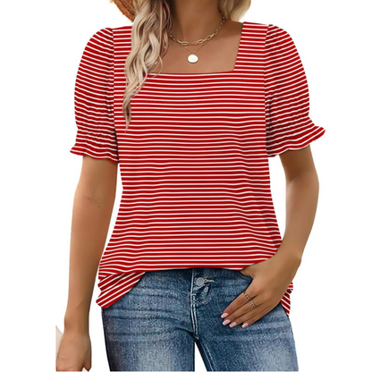 Josephine - Ruffle-Sleeve Summer Top