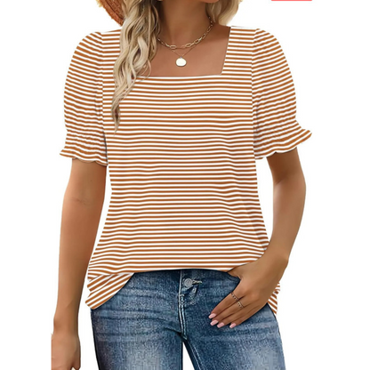Josephine - Ruffle-Sleeve Summer Top