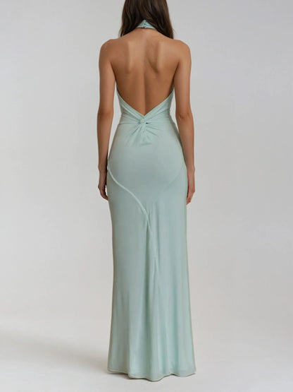 Zuzia - Halter-Neck Maxi Dress