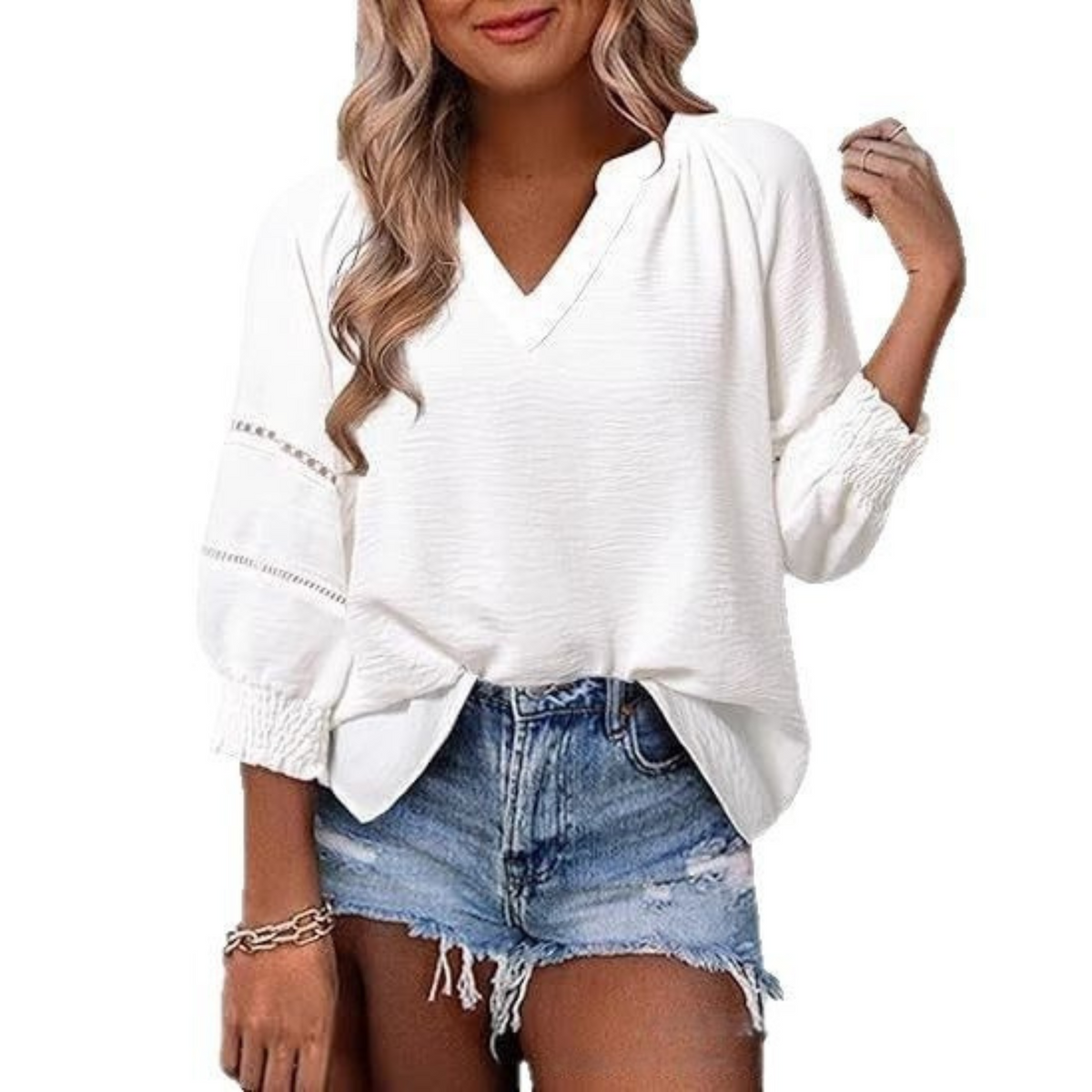 Gianna - Lantern-Sleeve Summer Blouse