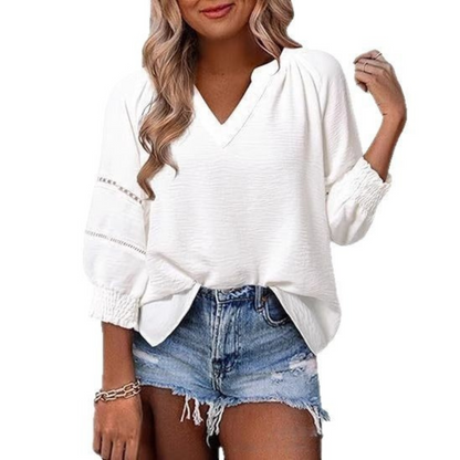 Gianna - Lantern-Sleeve Summer Blouse