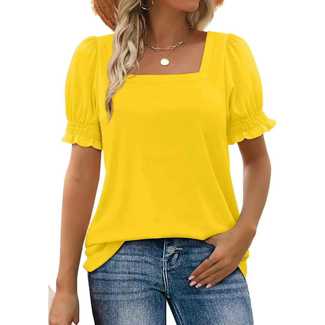 Josephine - Ruffle-Sleeve Summer Top
