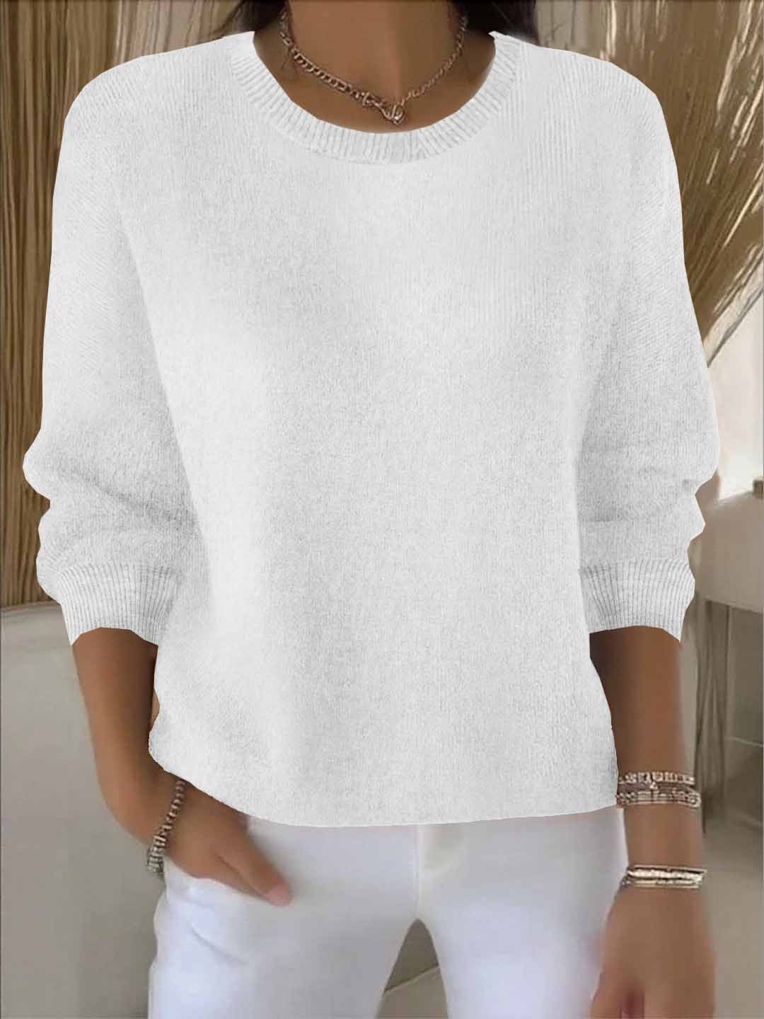 Livia - Fine-Knit Crewneck Sweater