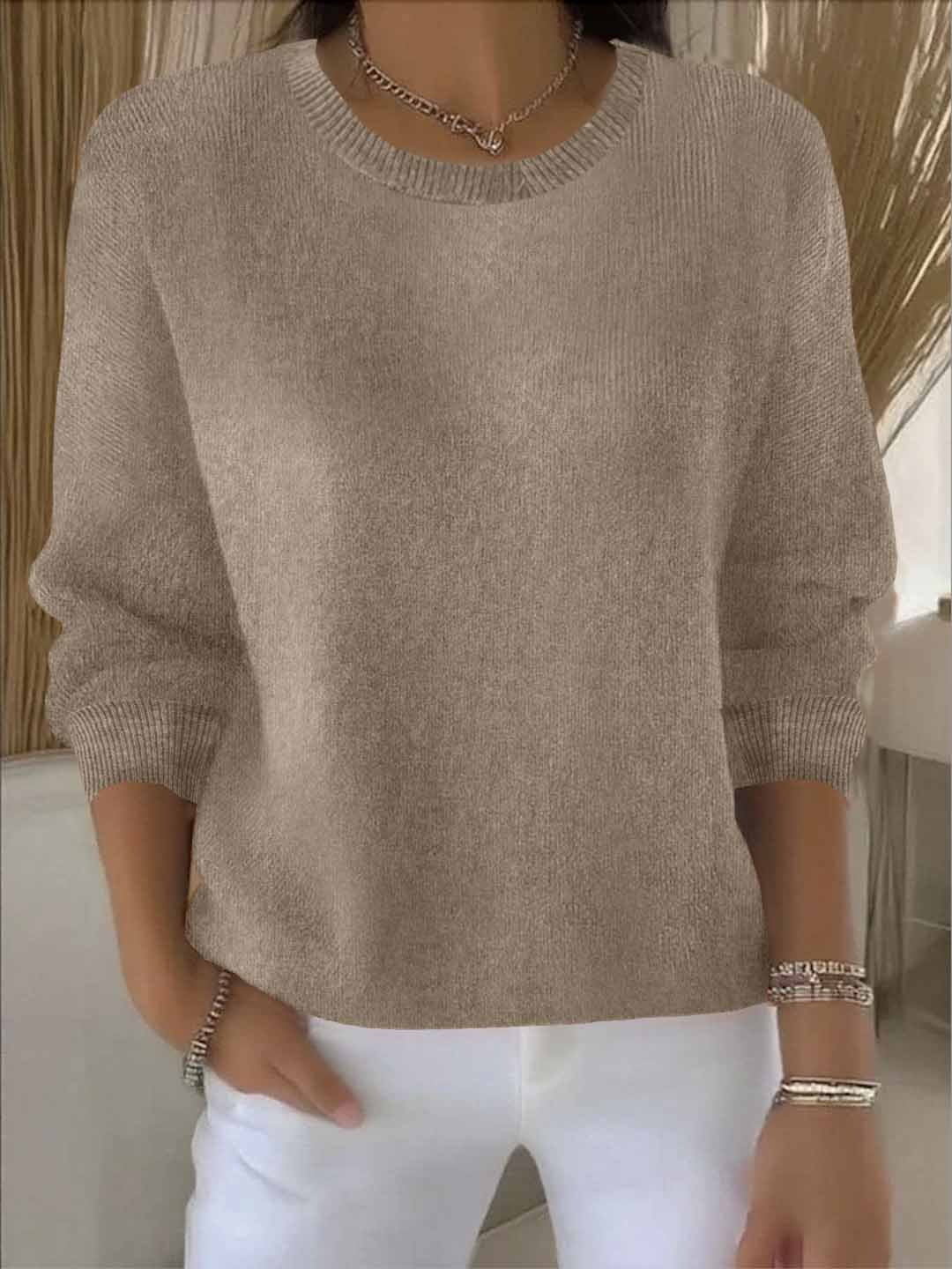 Livia - Fine-Knit Crewneck Sweater