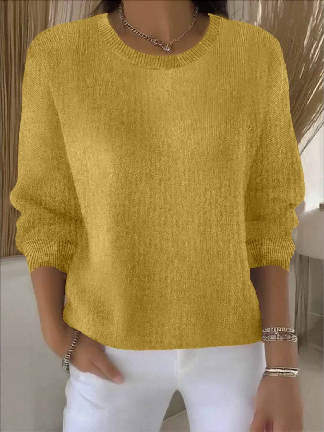 Livia - Fine-Knit Crewneck Sweater