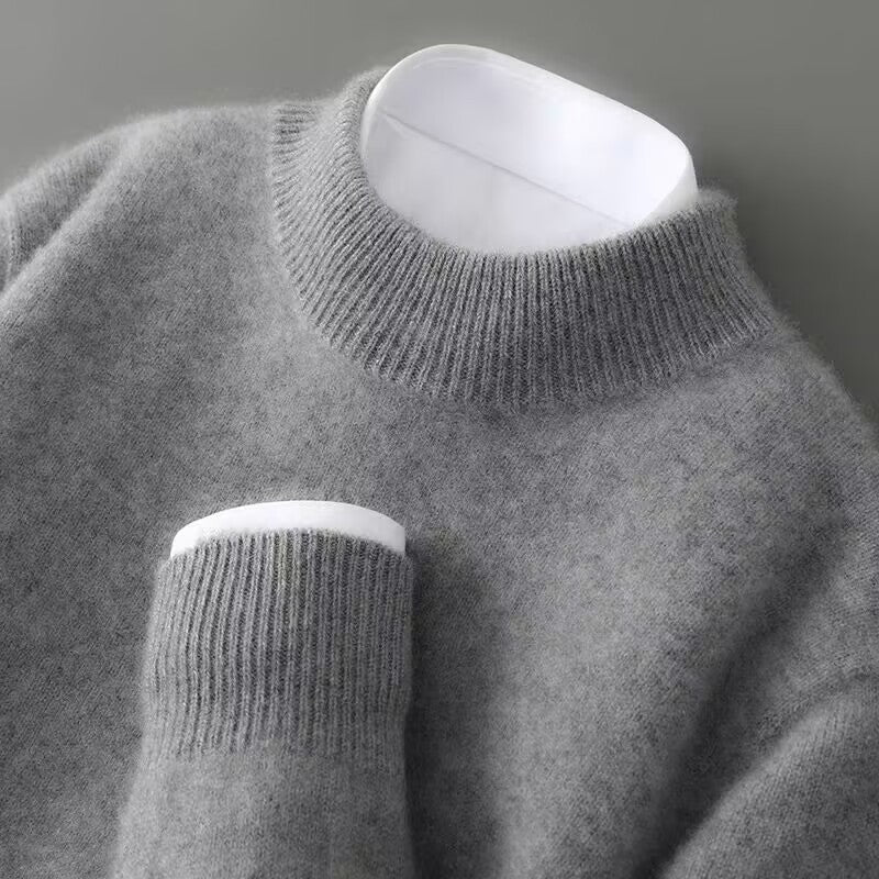 Silvia - Gray Cashmere Blend Sweater