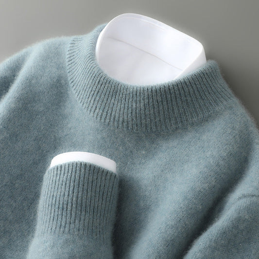 Silvia - Green Cashmere Blend Sweater