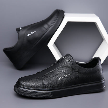 Grayson - Men's Leather Slip-On Shoes