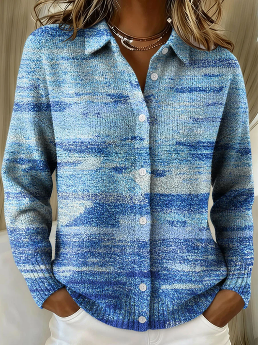 Mila - Color-Gradient Knit Blouse