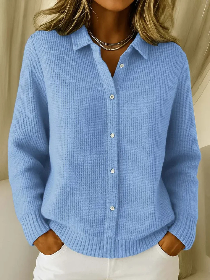 Livia - Fine-Knit Button Cardigan