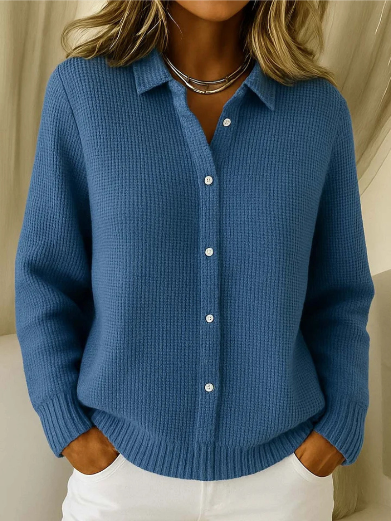 Livia - Fine-Knit Button Cardigan