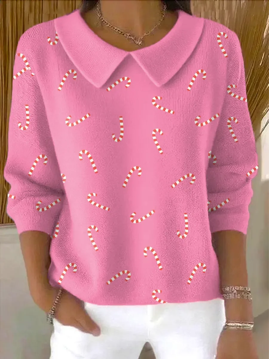 Elena - Candy Cane Christmas Sweater