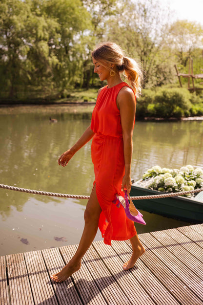 Anna - Sleeveless Midi Dress