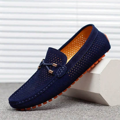 Men's Perforated Leather Loafers
