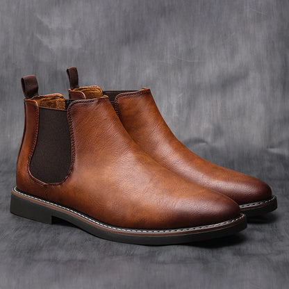 Wayne - Men's Leather Chelsea Boots