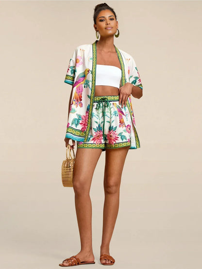 Secret Garden - Casual Shorts Set