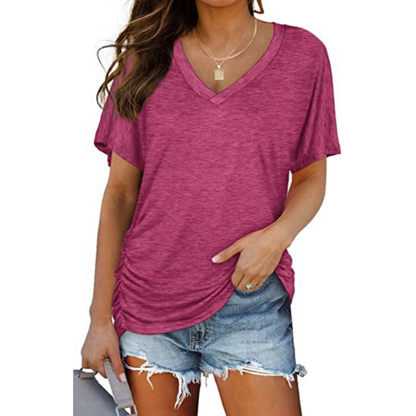 Eily - Loose-Fit V-Neck Shirt