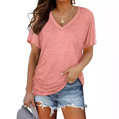 Eily - Loose-Fit V-Neck Shirt