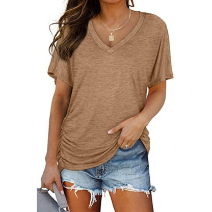 Eily - Loose-Fit V-Neck Shirt