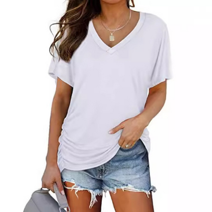 Eily - Loose-Fit V-Neck Shirt