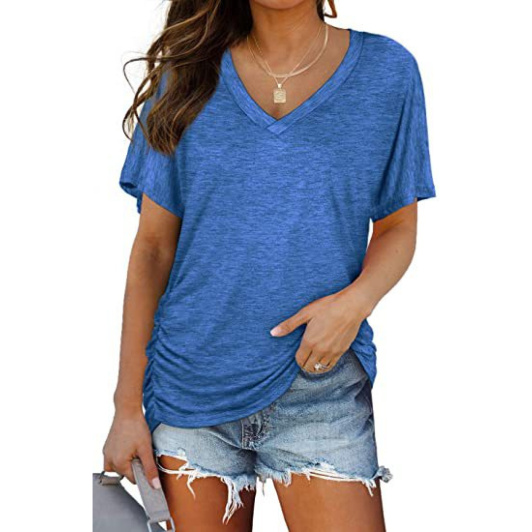 Eily - Loose-Fit V-Neck Shirt