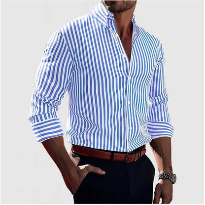Dylan - Men's Striped Slim-Fit Shirt