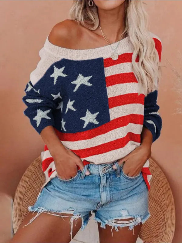 Amanita - Flag Knit Sweater