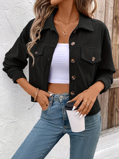 Nichola - Long-Sleeve Button-Up Jacket