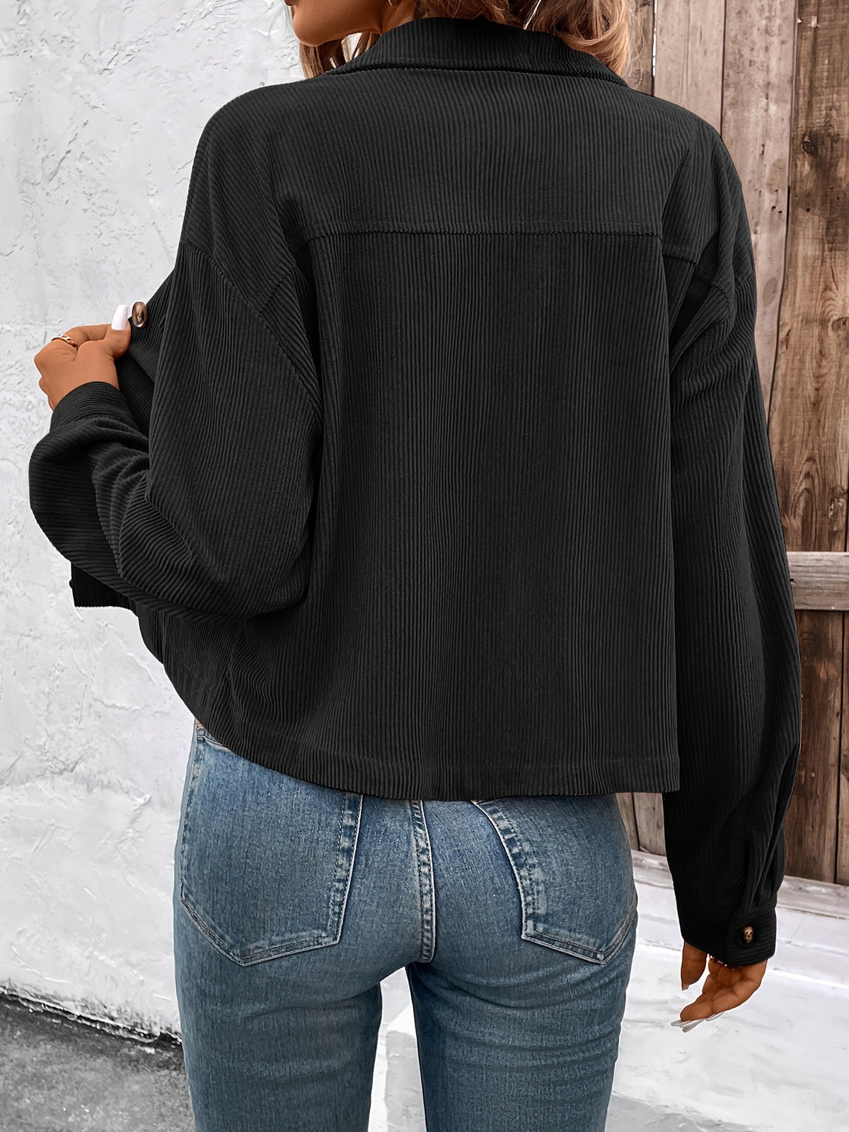 Nichola - Long-Sleeve Button-Up Jacket