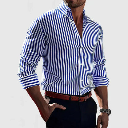 Dylan - Men's Striped Slim-Fit Shirt