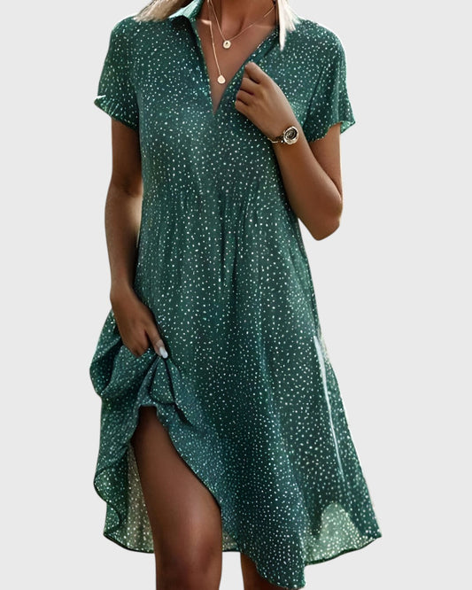 Mary - Loose-Fit V-Neck Summer Dress