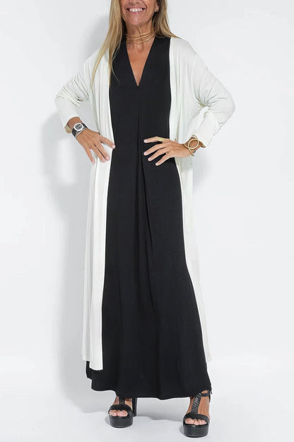Elise - Maxi Dress and Matching Cardigan Set